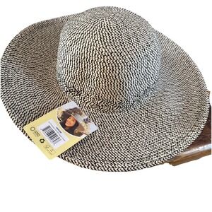 Sun Day Women's UPF 50+ Sun Protection Hat, Beige/Black, One Size